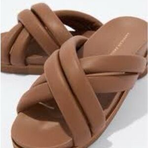 American Eagle Brown Slide Sandals Size 10 NWT Comfortable